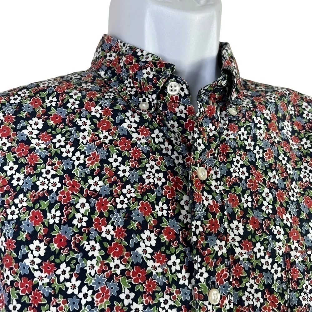 J.Crew Men’s Floral Casual Shirt Long Sleeve Size L